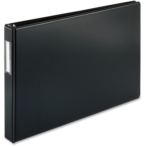Business Source Business Source Tabloid-size Black Reference Binder