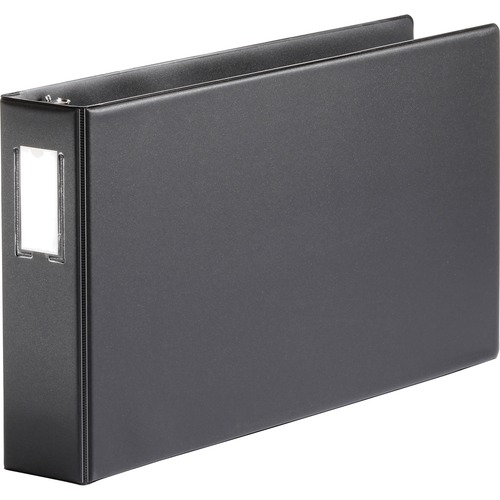 Business Source Tabloid-size Black Reference Binder
