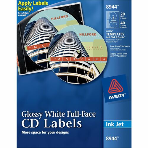 Avery Full Face CD Label