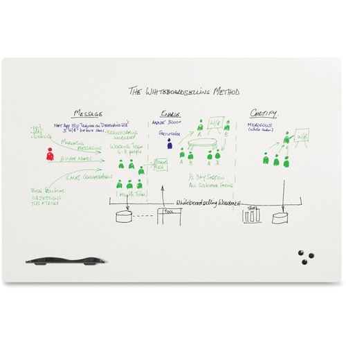 Balt Elemental Frameless Whiteboard