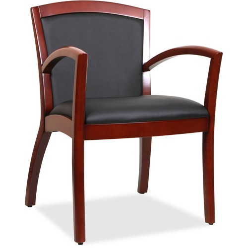 Lorell Lorell Arched Arms Wood Guest Chair