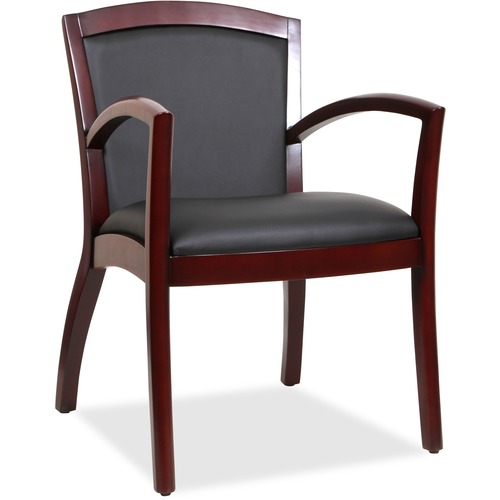 Lorell Lorell Arched Arms Wood Guest Chair