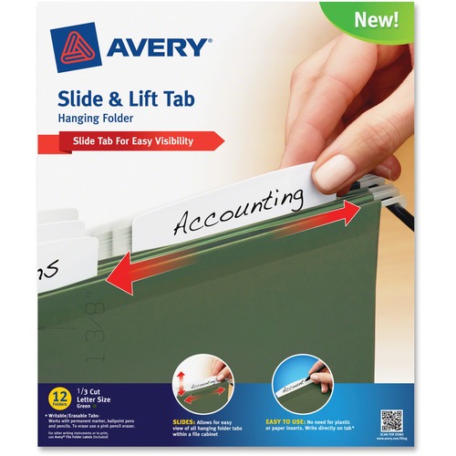 Avery Avery Slide/Lift Tab Hanging File Folder