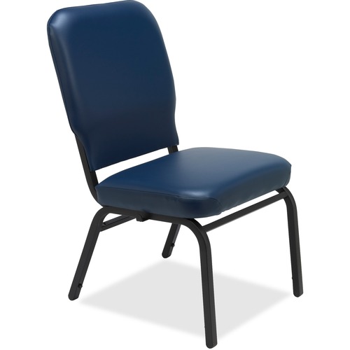Lorell Lorell Vinyl Back/Seat Oversized Stack Chairs