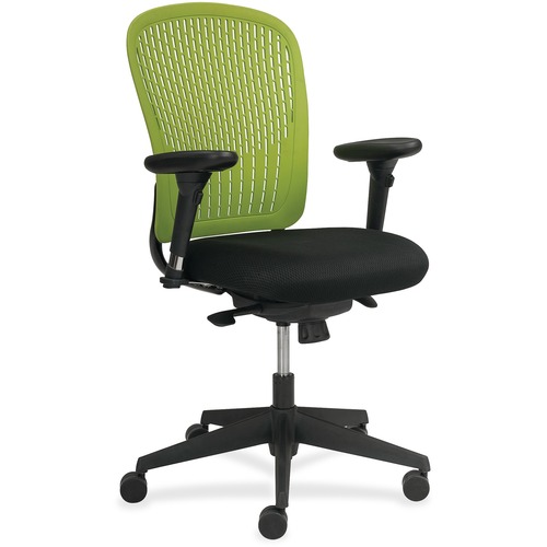 Safco Adjustable Arms Black Fabric Task Chair