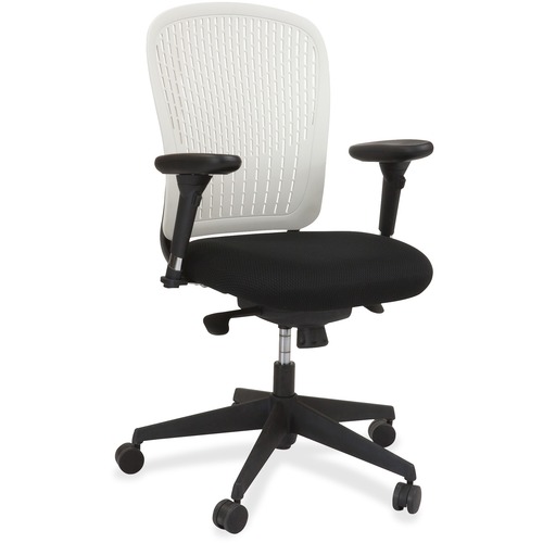 Safco Adjustable Arms Black Fabric Task Chair