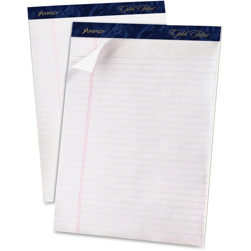 TOPS TOPS Gold Fibre Ruled Perforated Writing Pads