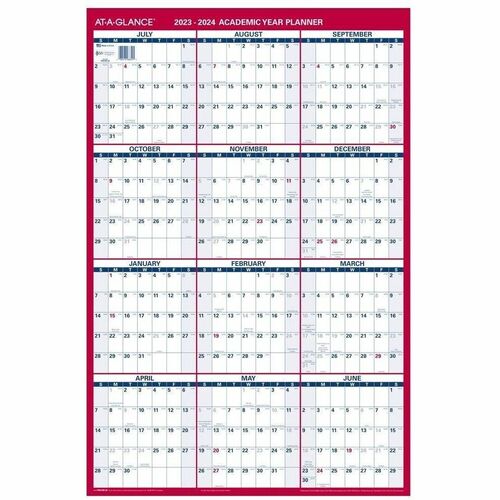 At-A-Glance At-A-Glance 2-sided Vertical Erasable Wall Planner