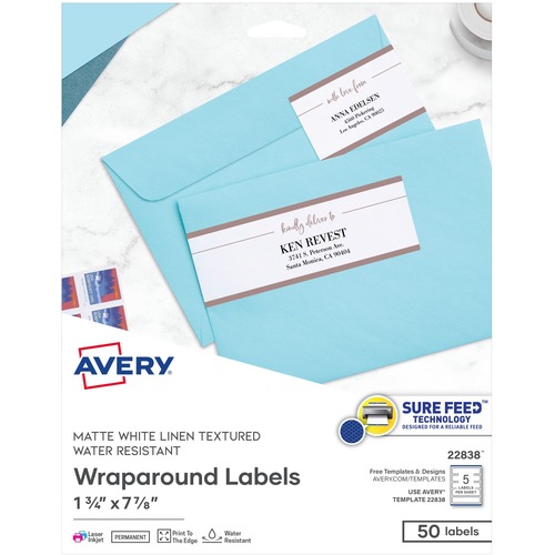 Avery Avery Textured Wraparound Address Labels