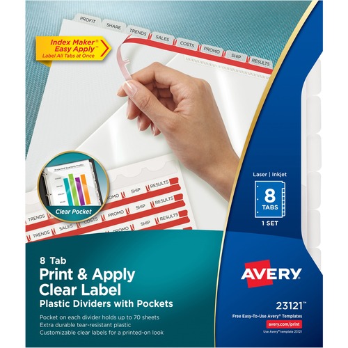 Avery Avery Storage Pocket Plastic Dividers