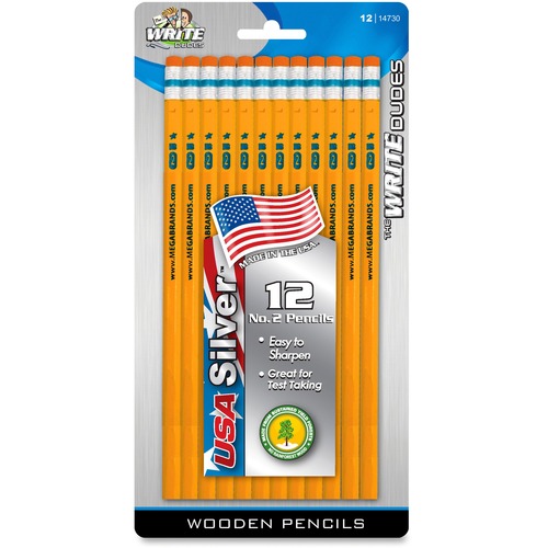 The Write Dudes No. 2 Unsharpened Wooden Pencils