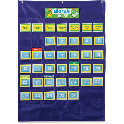 Carson-Dellosa Ages 4-11 Deluxe Calendar Pocket Chart