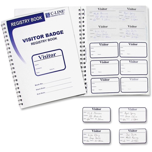 C-Line C-line C-Line Registry Log Visitor Badges