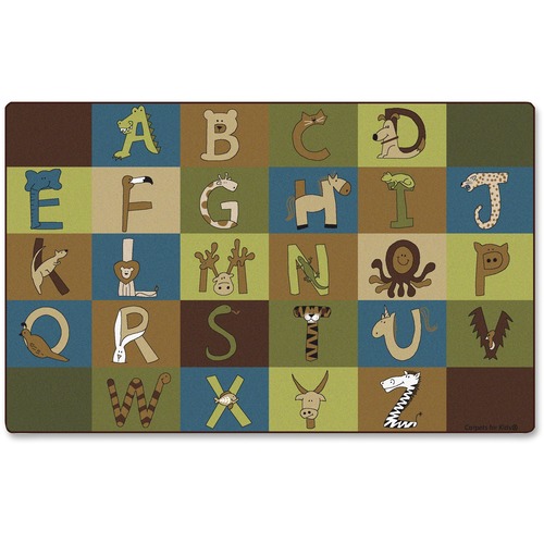 Carpets for Kids A-Z Animals Nature 12' Area Rug