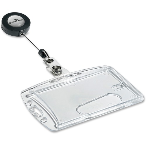 Durable Acrylic Security Pass Holder with Badge Reel