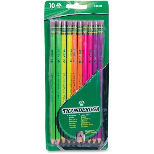 Ticonderoga Ticonderoga Bright Neon No. 2 Pencils