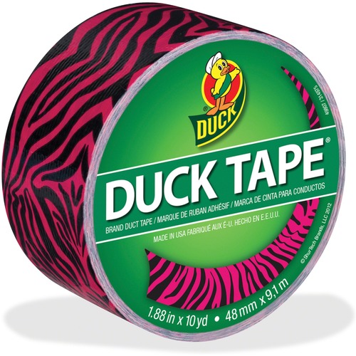 Duck Pink Zebra Color Duct Tape
