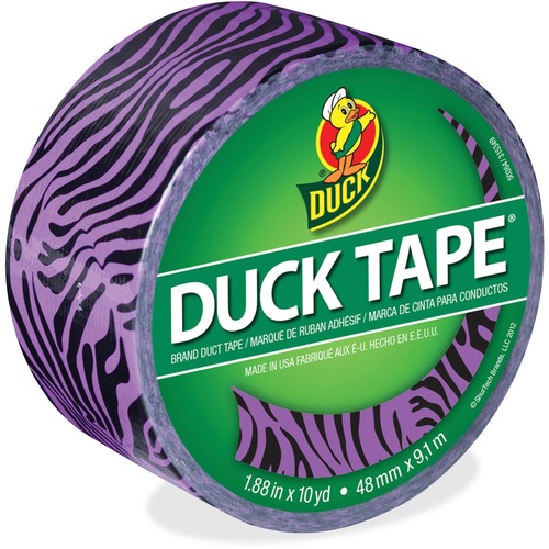 Duck Duck Purple Zebra Color Duct Tape