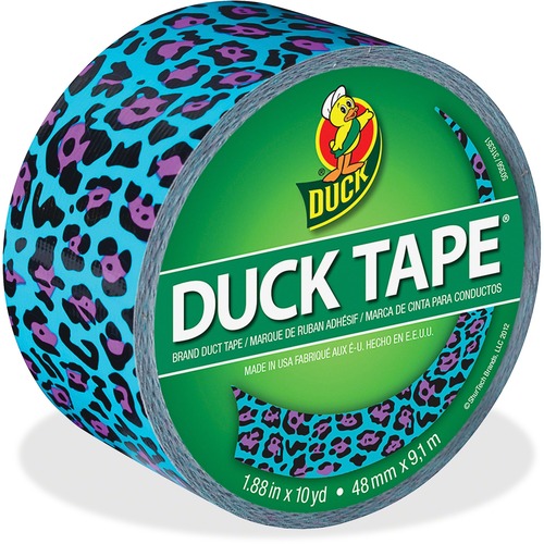 Duck Duck Blue Leopard Design Color Duct Tape