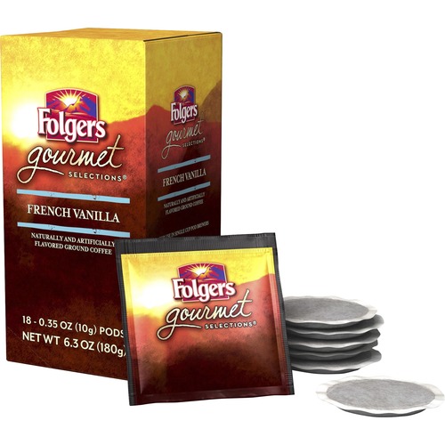 Folgers Gourmet Selection Fr. Vanilla Coffee Pods Pod