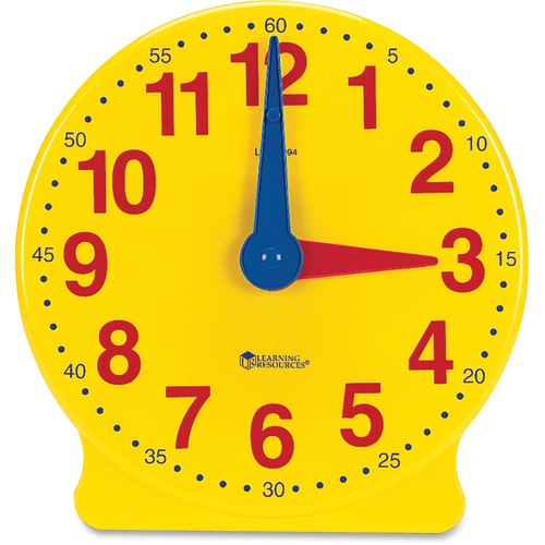 Learning Resources Learning Resources Learning Clock, 12-Hour Demonstration Clock