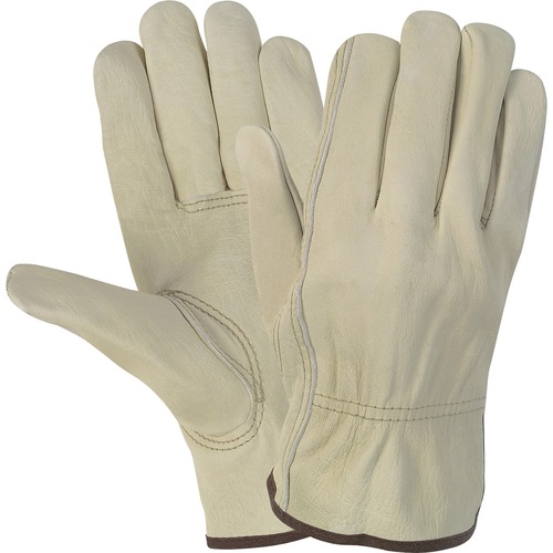 MCR Safety Durable Cowhide Leather Work Gloves