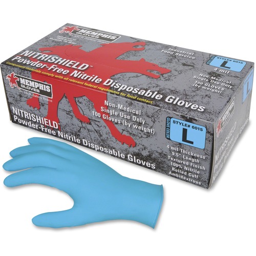 MCR Safety MCR Safety Disposable Powder Free Nitrile Gloves