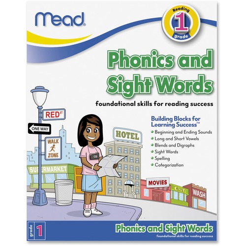 Mead Phonics and Sight Words Workbook Grade 1 Education Printed Book