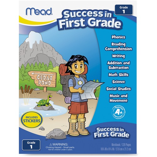 Mead Mead First Grade Comprehensive Workbook Education Printed Book for Sci