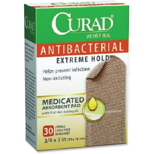 Curad Antibacterial Extrm Hold Bandages