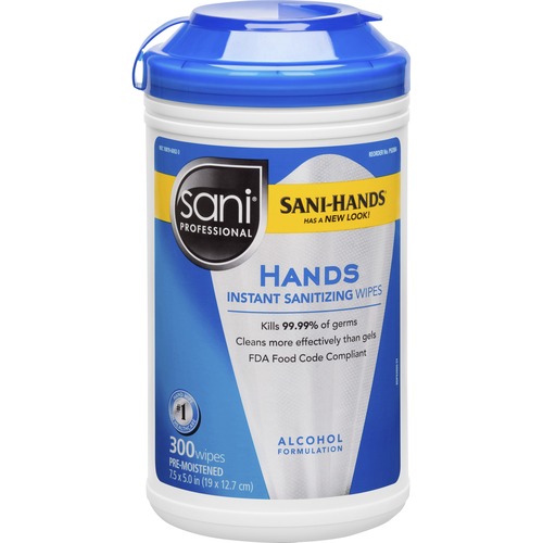 Sani-Hands Sani-Hands Hand Wipes with Tencel Large Canister