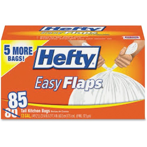 Hefty Easy Flaps 13-gal Trash Bags