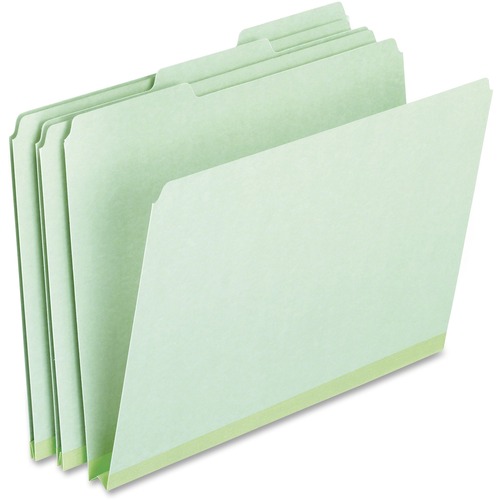 TOPS TOPS Pressboard Expansion File Folders, Letter size, Light Green
