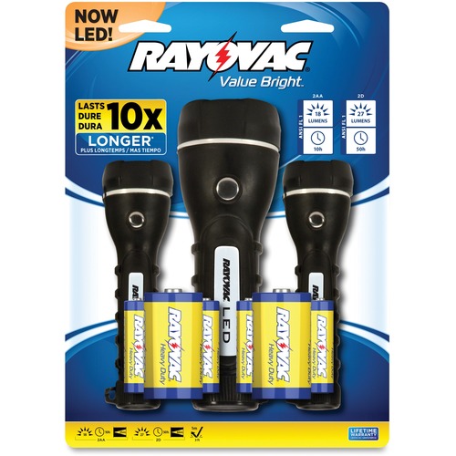 Rayovac Value Bright Flashlight Set