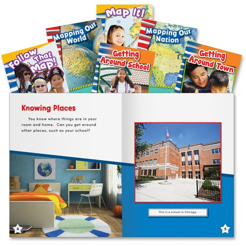 Shell Let's Map It! Six Book Set Education Printed Book for Social Stu