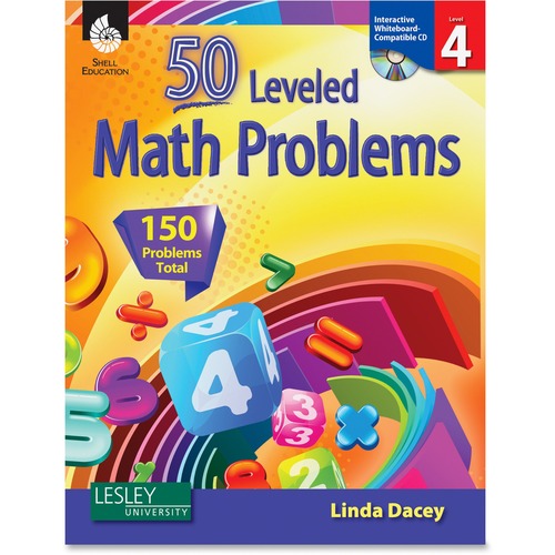 Shell 50 Leveled Math Problems Level 4 Education Printed/Electronic Bo