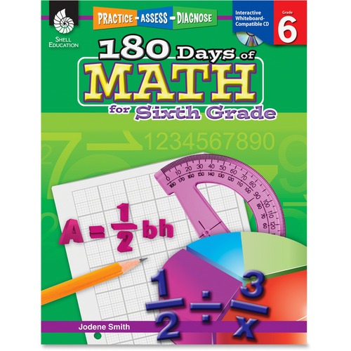 Shell Practice, Assess, Diagnose: 180 Days of Math for Sixth Grade Edu