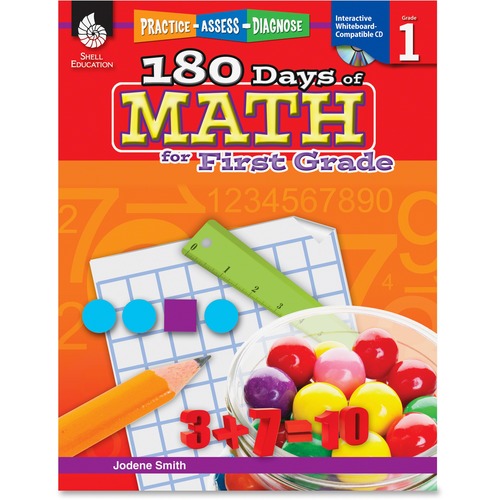 Shell Shell Practice, Assess, Diagnose: 180 Days of Math for First Grade Edu