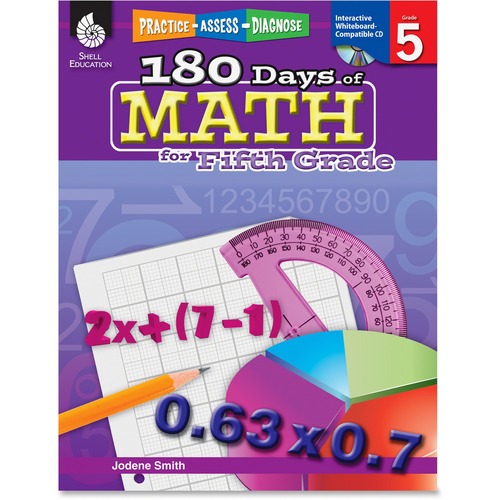 Shell Practice, Assess, Diagnose: 180 Days of Math for Fifth Grade Edu