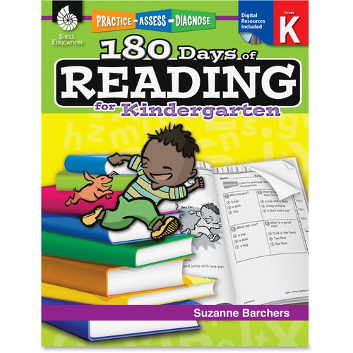 Shell Shell Practice, Assess, Diagnose: 180 Days of Reading for Kindergarten