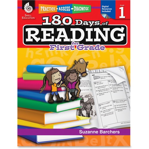 Shell Shell Practice, Assess, Diagnose: 180 Days of Reading for First Grade