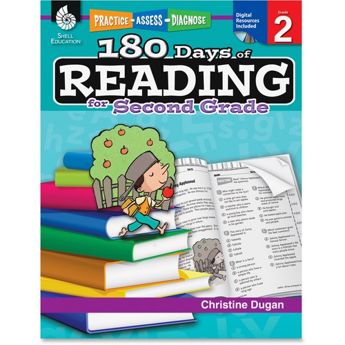 Shell Practice, Assess, Diagnose: 180 Days of Reading for Second Grade