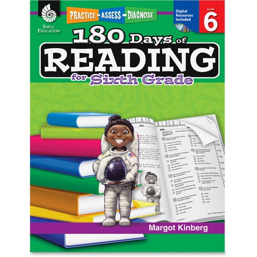 Shell Shell Practice, Assess, Diagnose: 180 Days of Reading for Sixth Grade