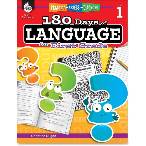 Shell Shell Practice, Assess, Diagnose: 180 Days of Language for First Grade