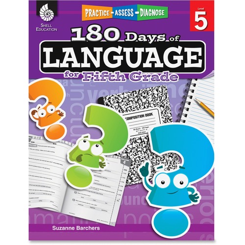 Shell Practice, Assess, Diagnose: 180 Days of Language for Fifth Grade