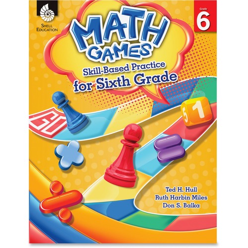 Shell Shell Math Games: Skill-Based Practice for Sixth Grade Education Print