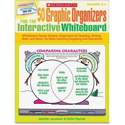 Scholastic Scholastic 50 Graphic Organizers for the Interactive Whiteboard - Acad