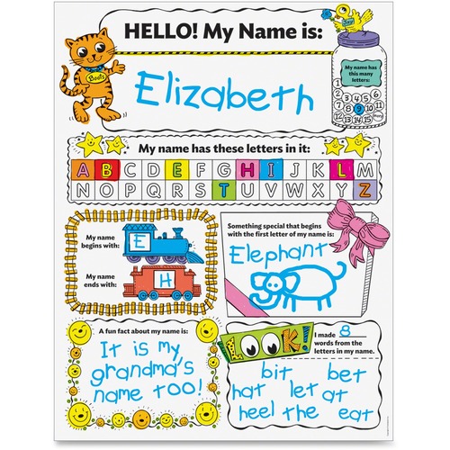 Scholastic Personal Poster Set: My Name Education Printed Book by Liza