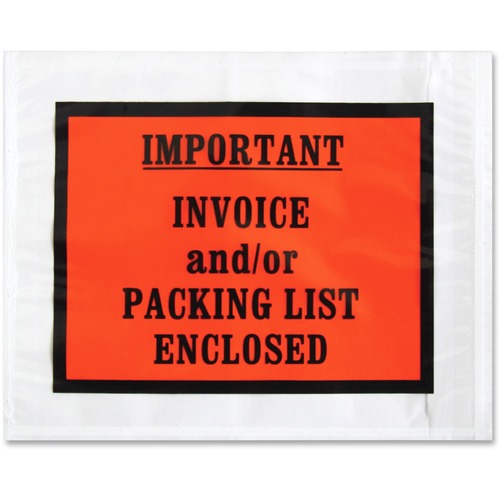 Sparco Sparco Pre-labeled Important Invoice Envelopes