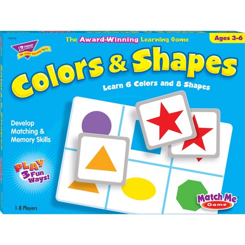 Trend Trend Match Me Colors / Shapes Learning Game